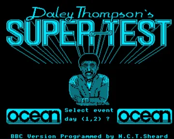 Daley Thompson's Super Test (19xx)(Ocean)[h2][DTLOAD] screen shot title